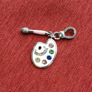 Juicy Couture Silver Paint Palette Charm